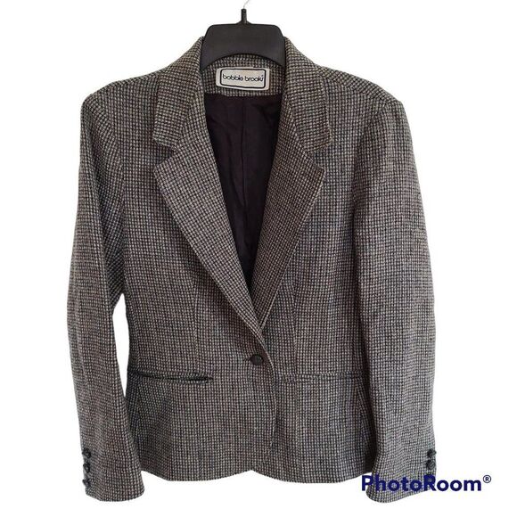 Bobbie Brooks Jackets & Blazers - Bobbie Brooks Blazer Classic Vintage Multi Color Blue and Gray Tweed Lined VTG